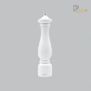 Bisetti Firenze Salt Mill 32 cm (White Glossy Lacquered Beech Wood) | Bright & Sleek